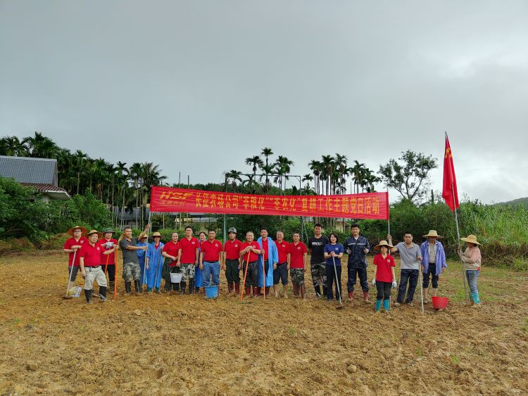 烏石農(nóng)場公司長征子公司開展“非糧化、非農(nóng)化”復(fù)耕工作主題黨日活動